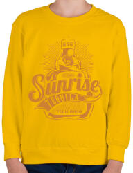 printfashion Napkelte - Gyerek pulóver - Sárga (199709)