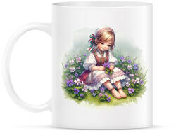 printfashion Kislány népviseletben - Bögre - Fehér (15818387)