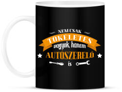 printfashion Tökéletes autószerelő - Bögre - Fekete (13775664)