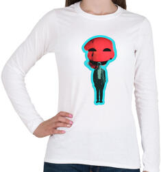 printfashion DSL Cloud Smiley #5 - Női hosszú ujjú póló - Fehér (15986864)