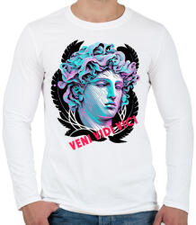 printfashion Veni Vidi Vici - Férfi hosszú ujjú póló - Fehér (12707345)