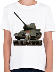 printfashion WOT - Tank - Gyerek póló - Fehér (2584165)