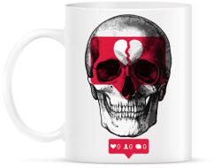 printfashion Deathgram - Bögre - Fehér (2116351)