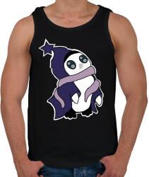 printfashion pingvin_lila - Férfi atléta - Fekete (5611115)