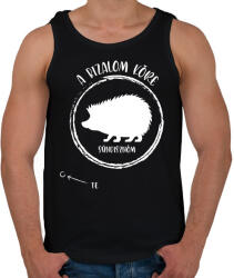 printfashion A bizalom köre - Sündisznóm (fehér) - Férfi atléta - Fekete (7091396)