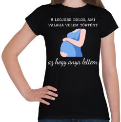 printfashion A legjobb dolog - Női póló - Fekete (15734840)