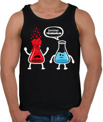 printfashion Szerintem túlreagálod! - Férfi atléta - Fekete (16424196)