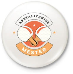 printfashion Asztalitenisz mester - Kitűző, hűtőmágnes - Fehér (6992839)
