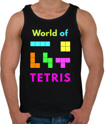 printfashion WORLD OF TETRIS - Férfi atléta - Fekete (1570224)