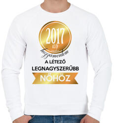 printfashion 2017 - Férfi pulóver - Fehér (270791)