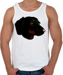 printfashion dachshund face - Férfi atléta - Fehér (15522557)