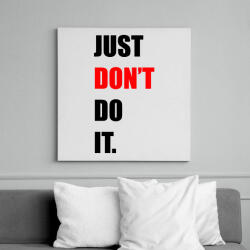printfashion just-don't-do-it-2-black-red - Vászonkép - Fehér (6623807)