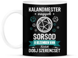 printfashion Dobj szerencsét! - Bögre - Fekete (2674018)