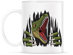 printfashion Dinoszaurusz - Tépett anyag - Bögre - Fehér (6930405)