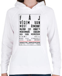 printfashion F Á J - Női kapucnis pulóver - Fehér (425173)