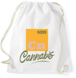 printfashion Cannabis - Cn 420 - Sportzsák, Tornazsák - Fehér (4367746)