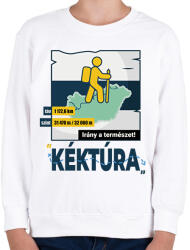 printfashion Kéktúra - Gyerek pulóver - Fehér (7670035)