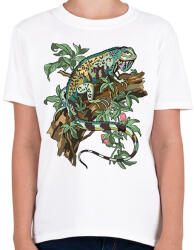 printfashion iguana - Gyerek póló - Fehér (11799881)