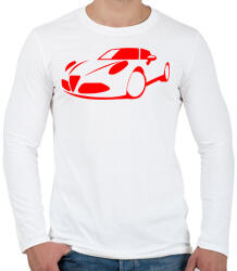 printfashion Alfa Romeo 8c 02 - Férfi hosszú ujjú póló - Fehér (11333483)