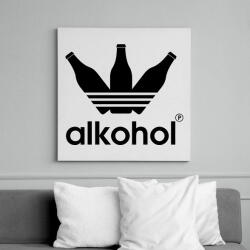 printfashion Alkohol paródia - Vászonkép - Fehér (6625277)