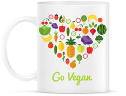 printfashion Vegán - Bögre - Fehér (6540376)