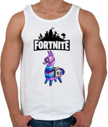 printfashion Fortnite Lama - Férfi atléta - Fehér (1837921)