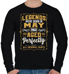 printfashion A tökéletes legendák májusban születtek - Férfi pulóver - Fekete (6086830)