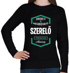 printfashion Szerelő - Női pulóver - Fekete (1469382)