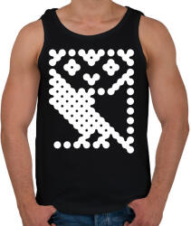 printfashion Pont bagoly - Férfi atléta - Fekete (13828616)