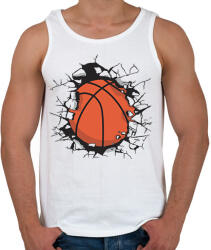 printfashion Kosárlabda üvegkár - Férfi atléta - Fehér (11171320)