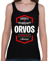 printfashion Orvos prémium minőség - Női atléta - Fekete (1431862)