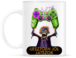 printfashion Ijesztően jól játszok - Bögre - Fehér (16698445)