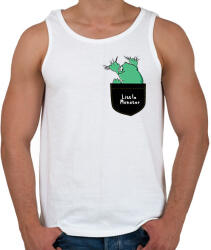 printfashion Kis szörny a zsebben - Férfi atléta - Fehér (2691605)