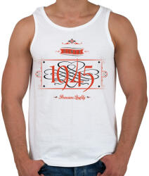 printfashion since-1945-red-black - Férfi atléta - Fehér (525198)