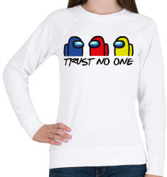 printfashion Among us trust no one - ne bízz senkiben - Női pulóver - Fehér (4120496)