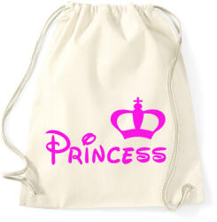 printfashion Princess - Sportzsák, Tornazsák - Natúr (913002)