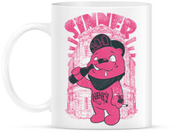 printfashion Pszicho medve - Bögre - Fehér (787703)