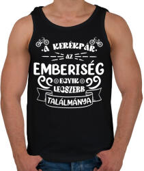 printfashion A kerékpár - Férfi atléta - Fekete (7433561)