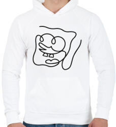 printfashion Spongebob - Férfi kapucnis pulóver - Fehér (10785127)