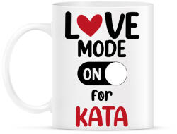 printfashion Love mode - Névvel (fekete) - Bögre - Fehér (11646668)