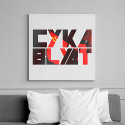 printfashion Cyka Blyat - Vászonkép - Fehér (6626835)