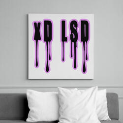 printfashion xD LSD - Vászonkép - Fehér (6630611)