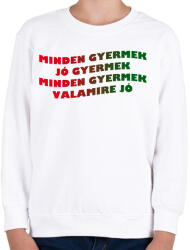 printfashion GYERMEK - Gyerek pulóver - Fehér (5007510)