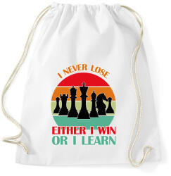 printfashion I never lose - Sportzsák, Tornazsák - Fehér (7454392)