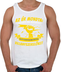 printfashion Az úr megteremtette a villanyszerelőket - Férfi atléta - Fehér (10343032)