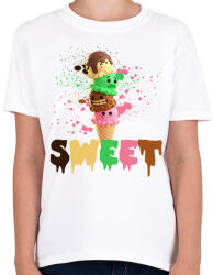 printfashion SWEET - Gyerek póló - Fehér (2678137)