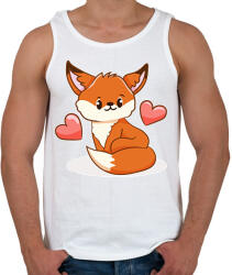 printfashion Róka - Férfi atléta - Fehér (13849711)