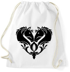 printfashion Lovas szív - Sportzsák, Tornazsák - Fehér (2746316)