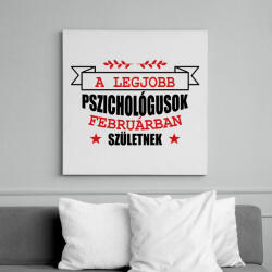 printfashion Legjobb pszichológus - hónappal - Vászonkép - Fehér (11637563)