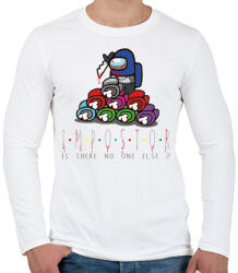 printfashion Among us - Impostor - is there no one else bloody - Férfi hosszú ujjú póló - Fehér (4156241)